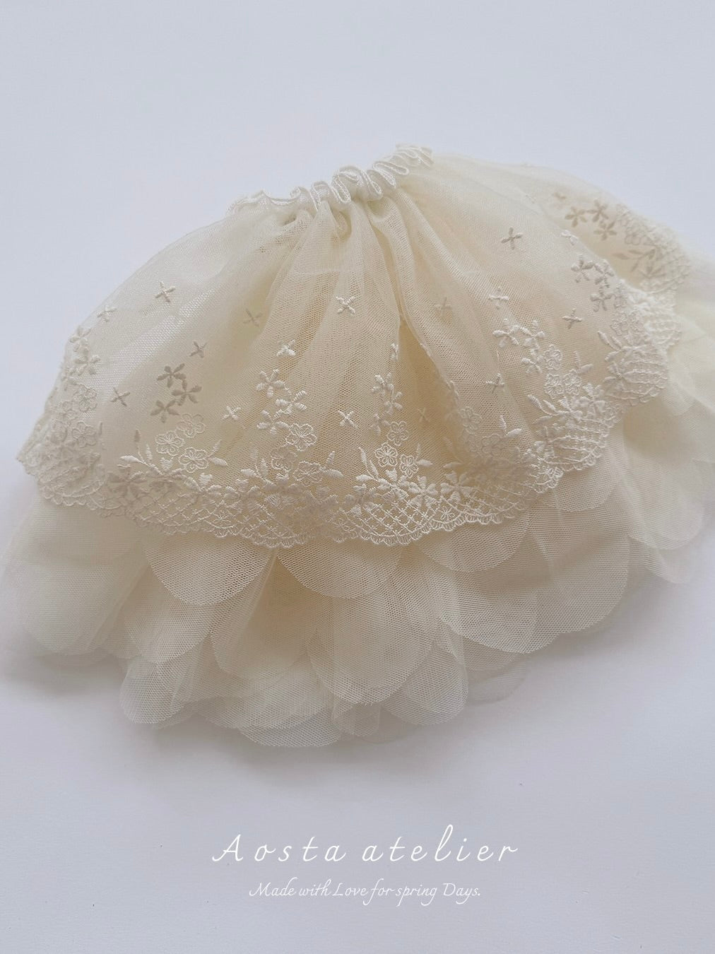 Lace tulle skirt