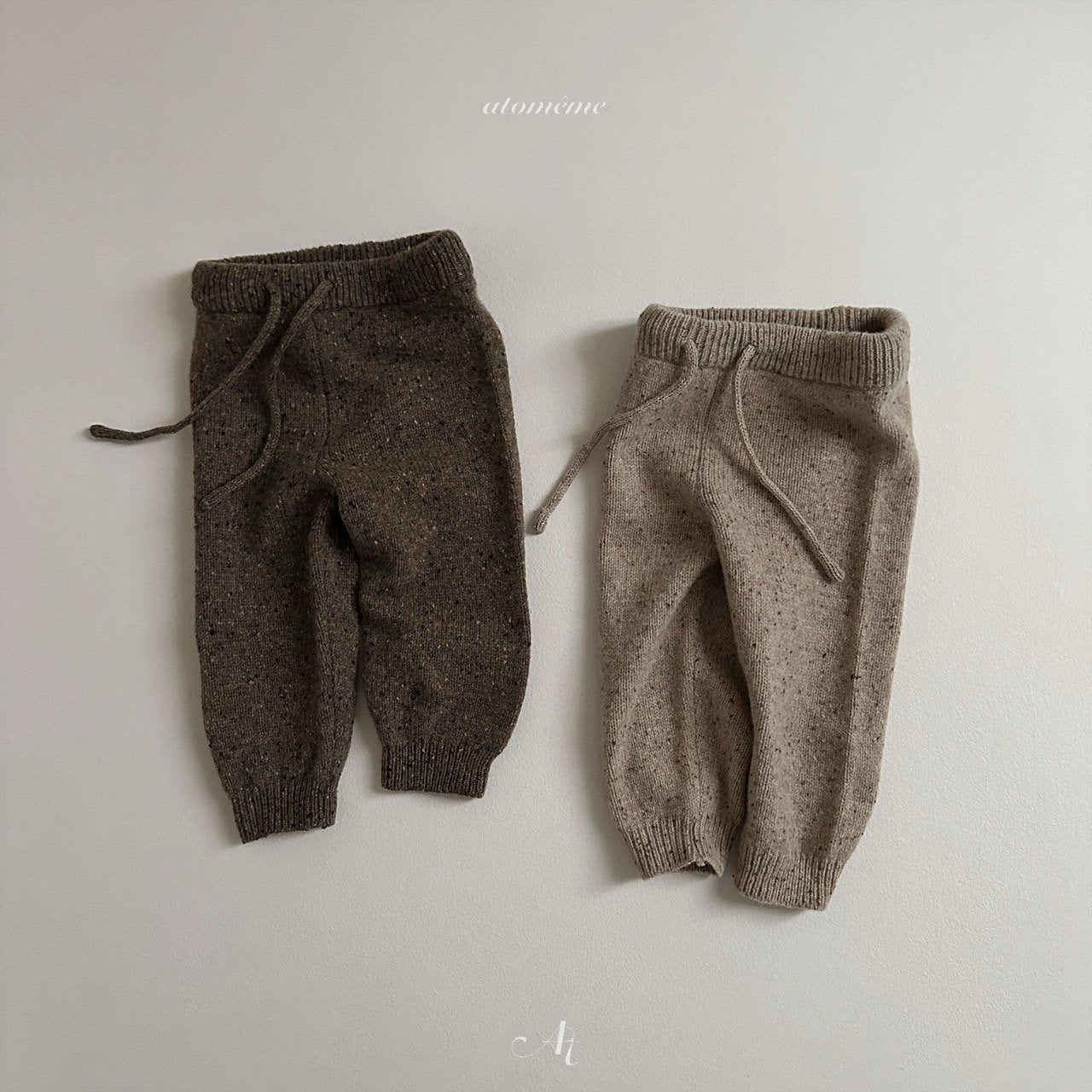 Wool knit pants