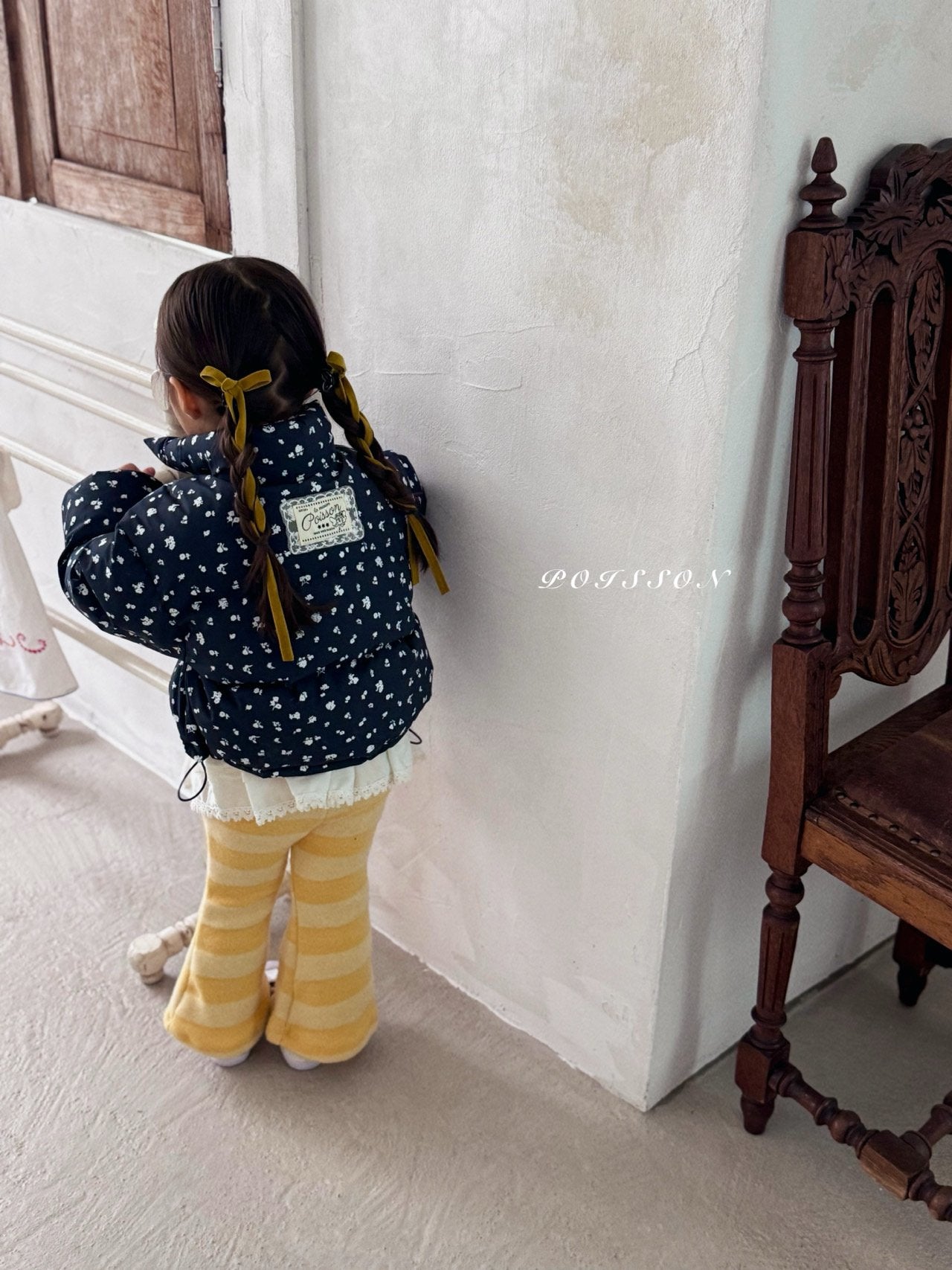 Striped bootcut pants