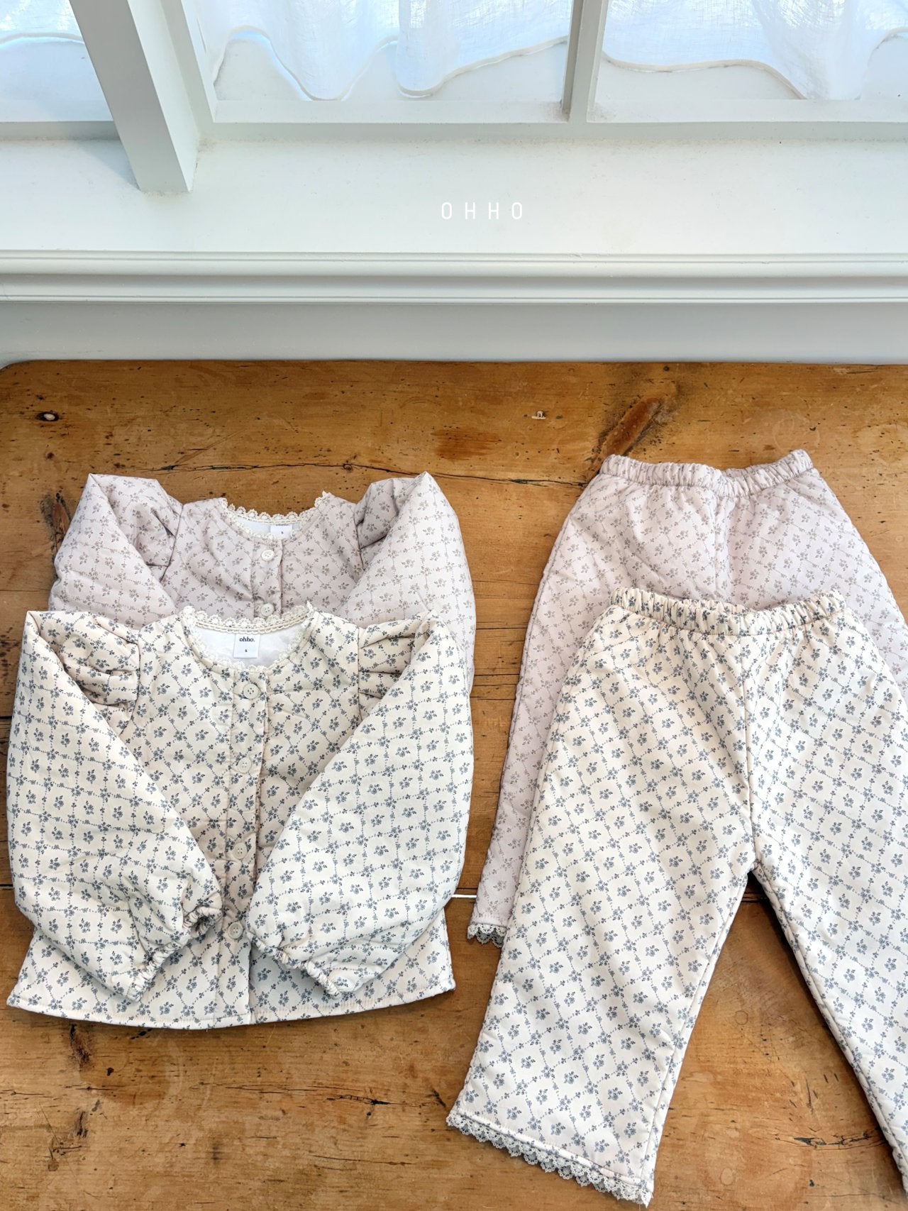 Rose lace padded pants