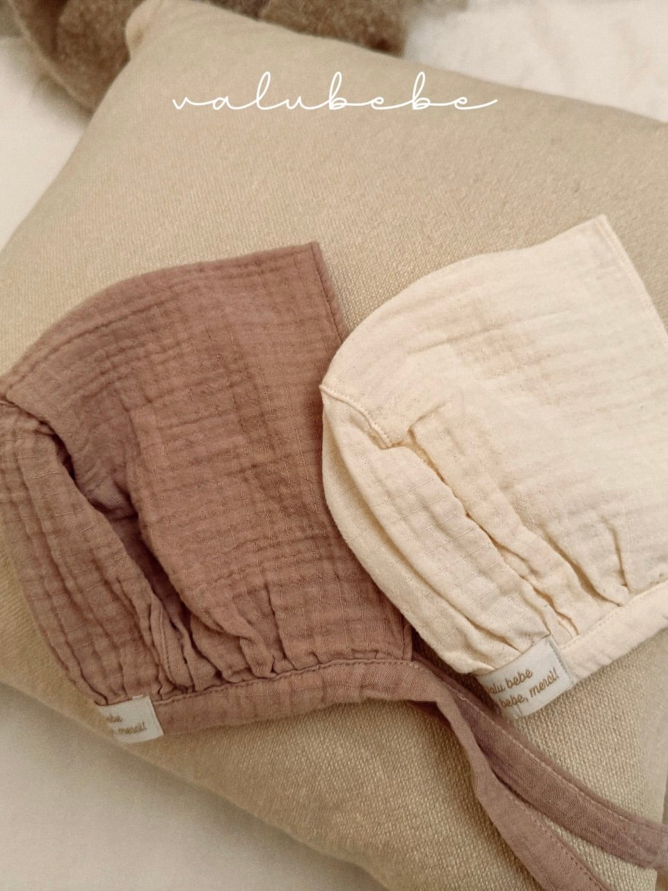 Natural bonnet hat (baby)
