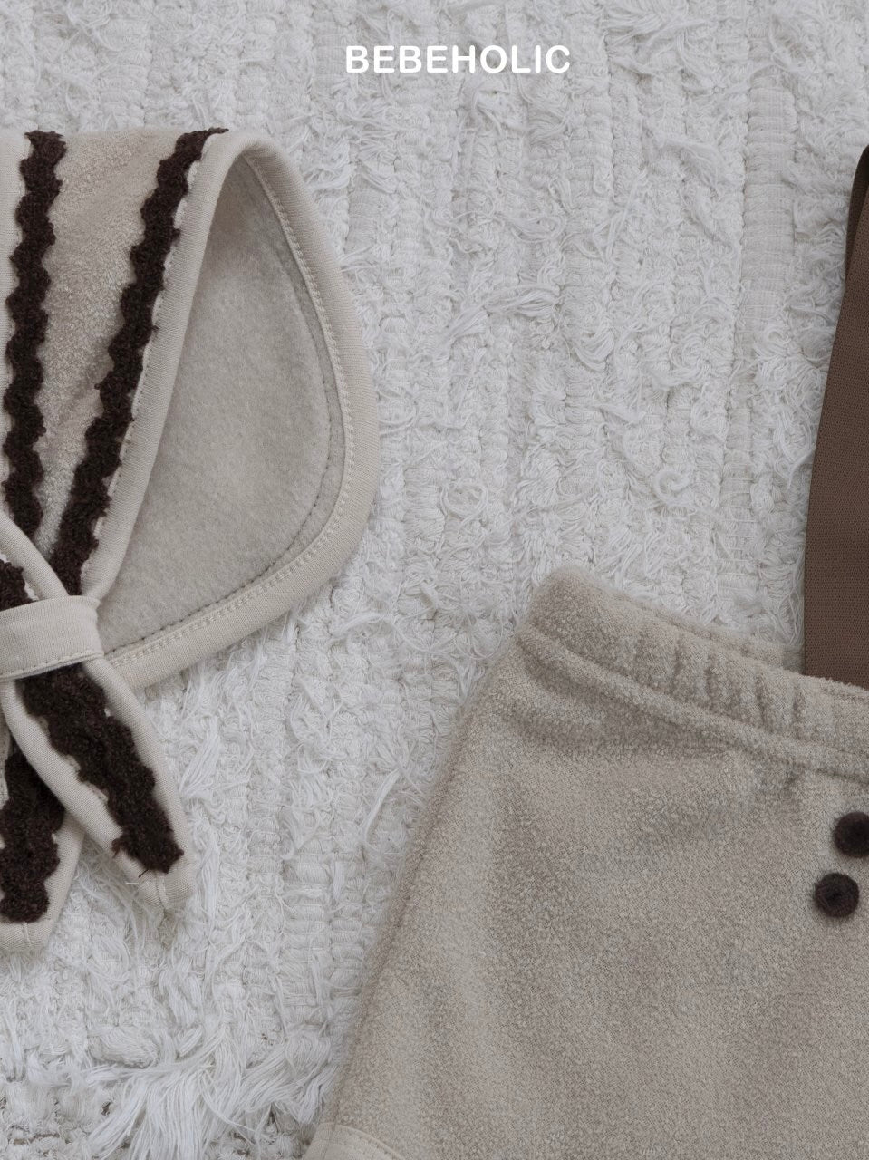 Scarf + terry bloomer set