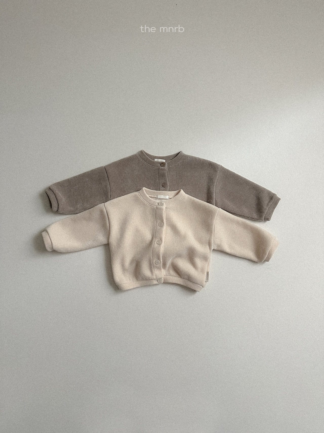 Velvet ribbed cardigan