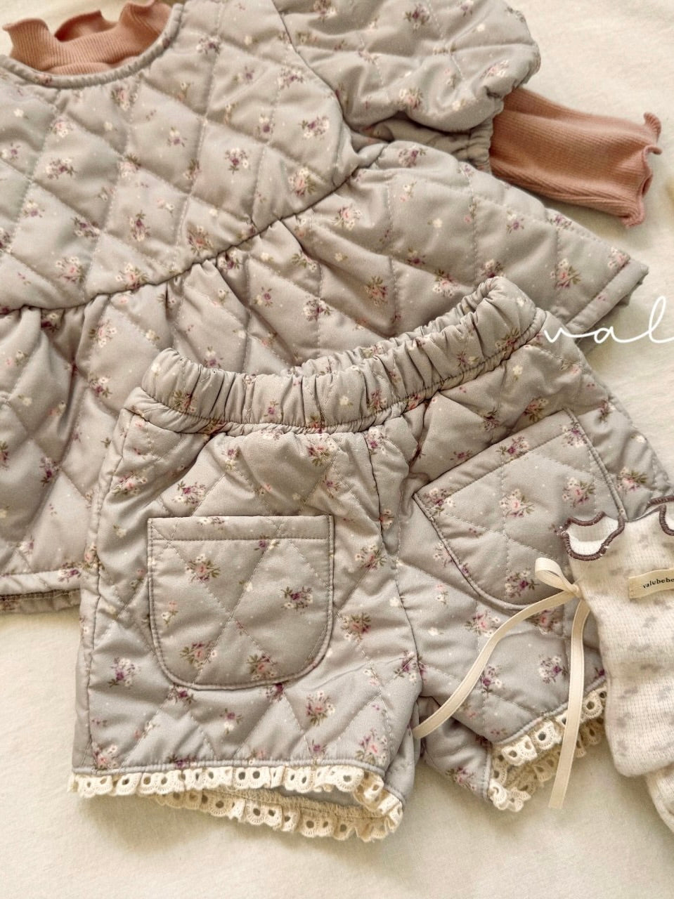 Quilted lace shorts (baby)