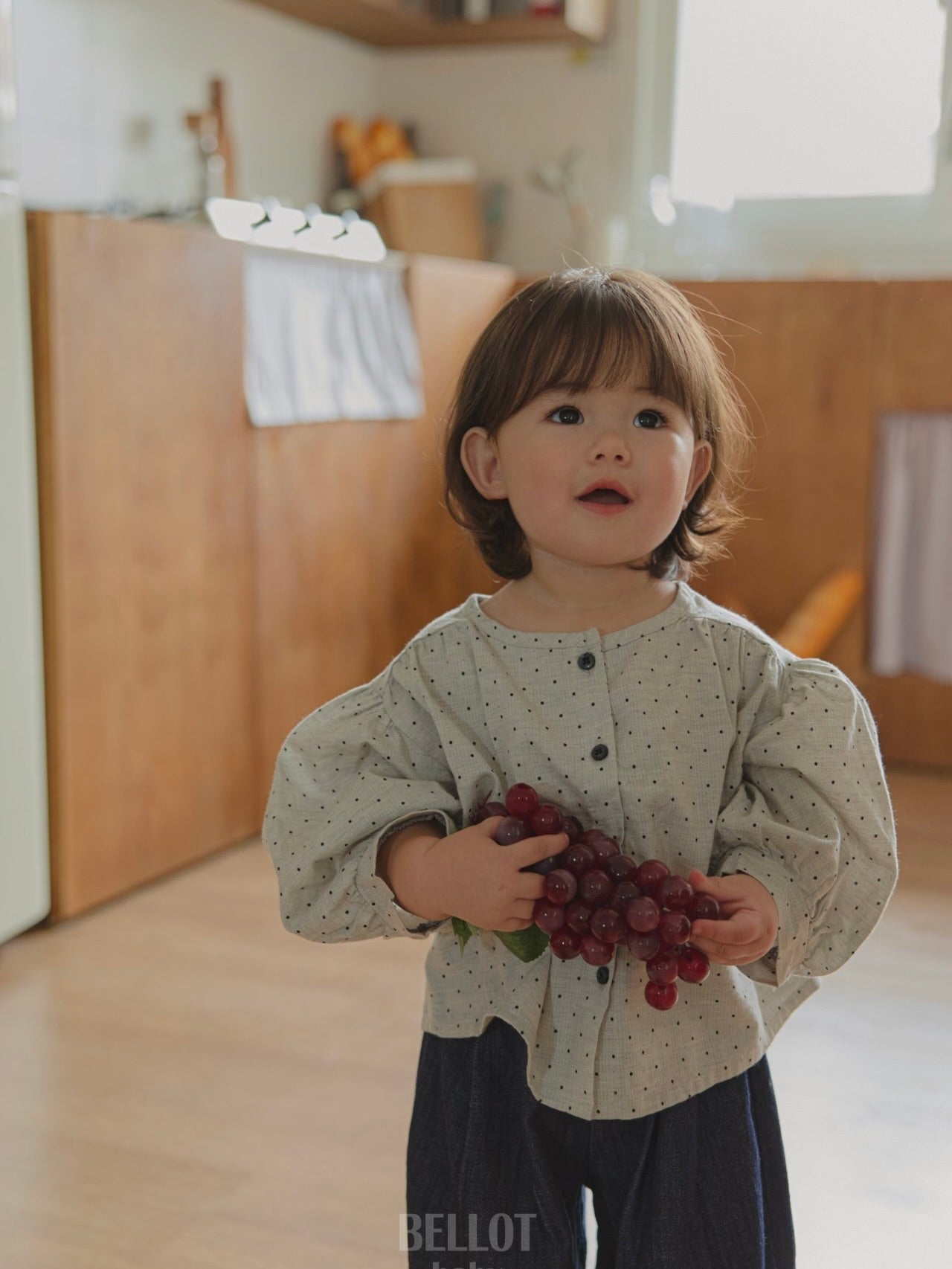 Bebe bonbon dot blouse