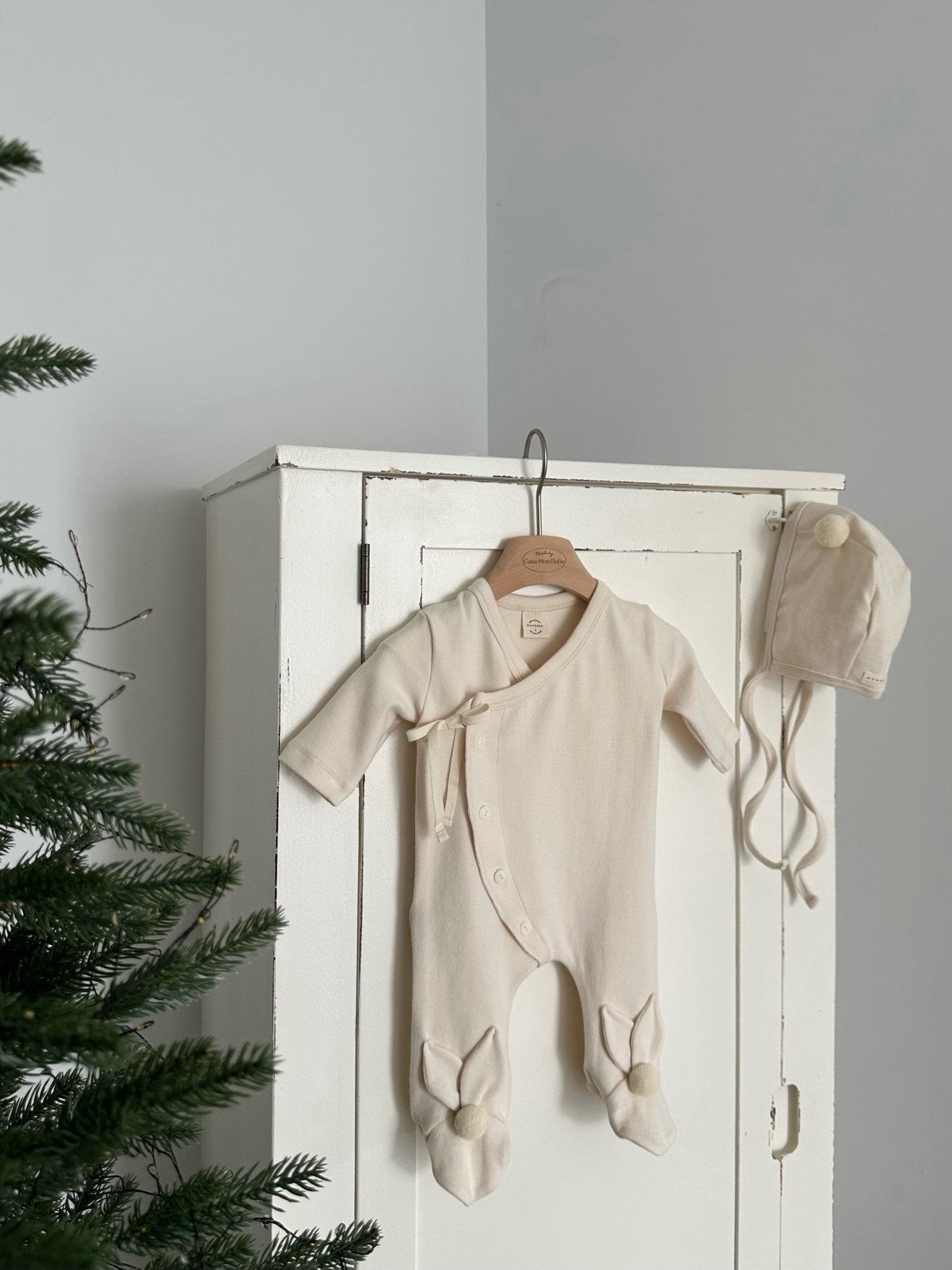 Bunny footed rompers