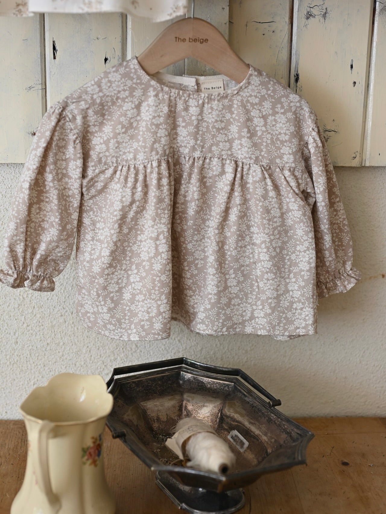 Flower cotton blouse