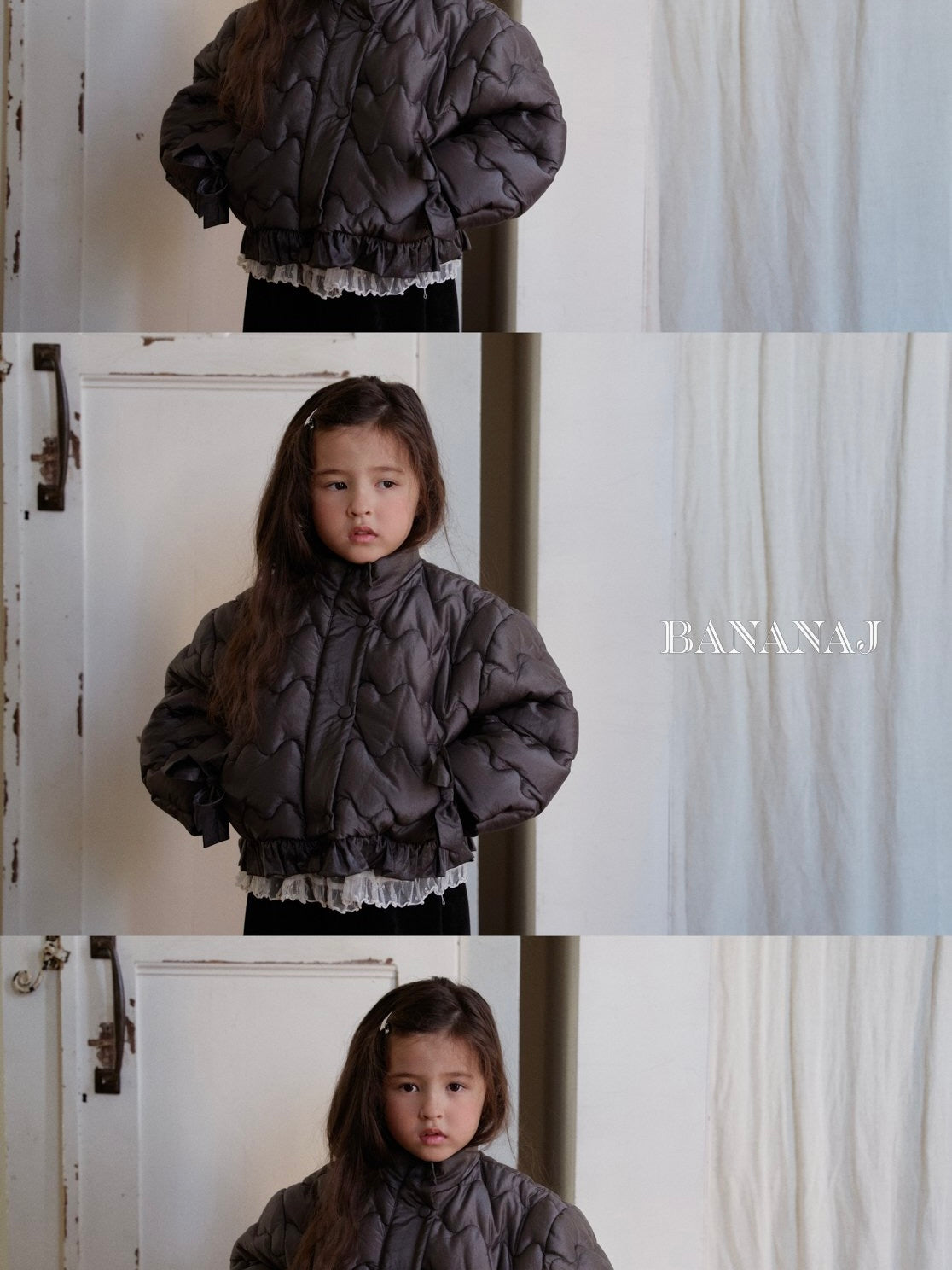 Ribbon padding jacket