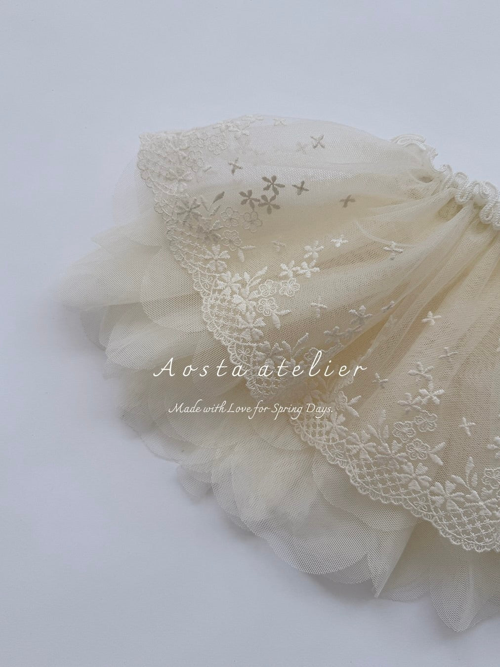 Lace tulle skirt
