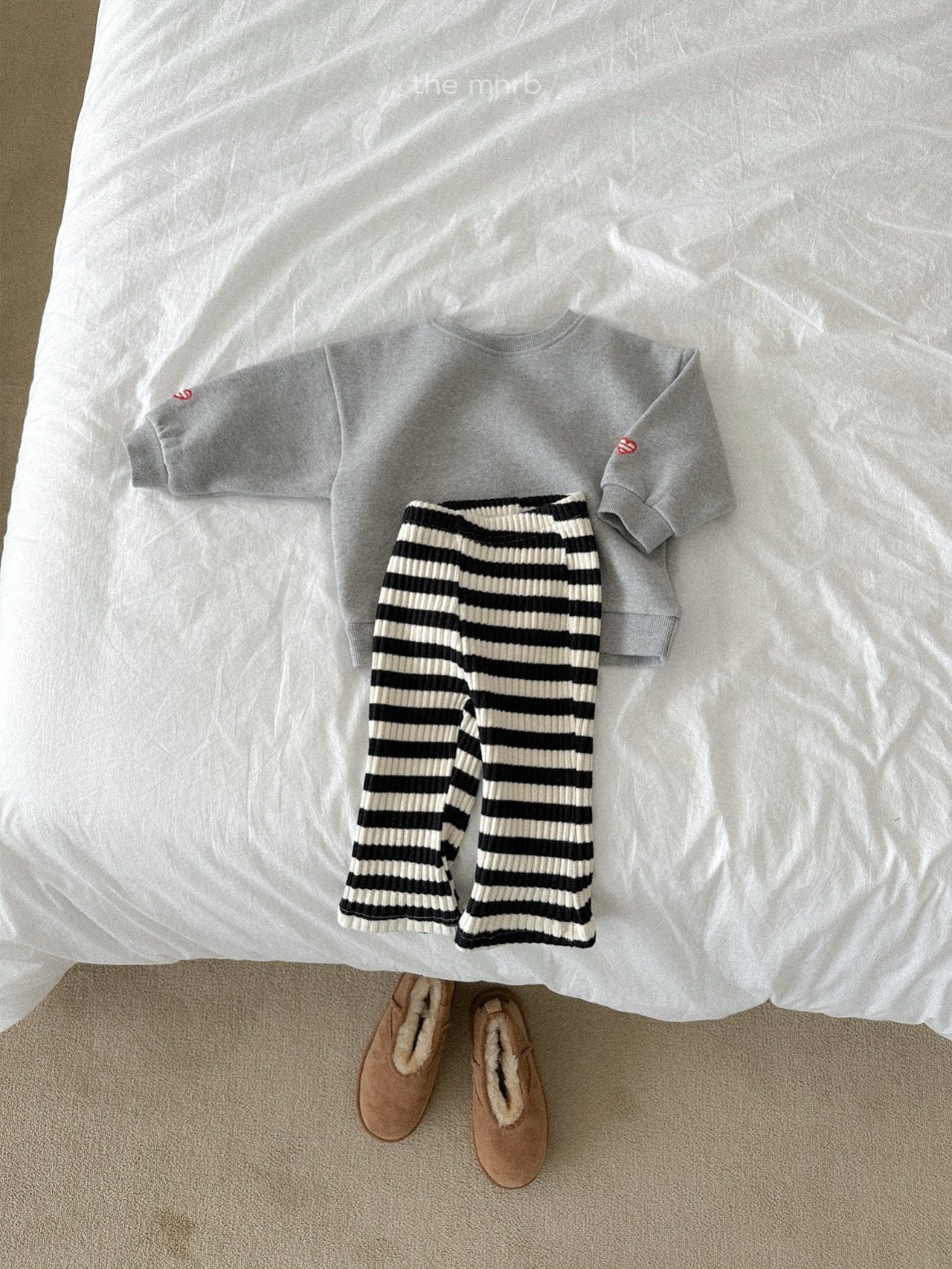 Aloe ribbed bootcut pants