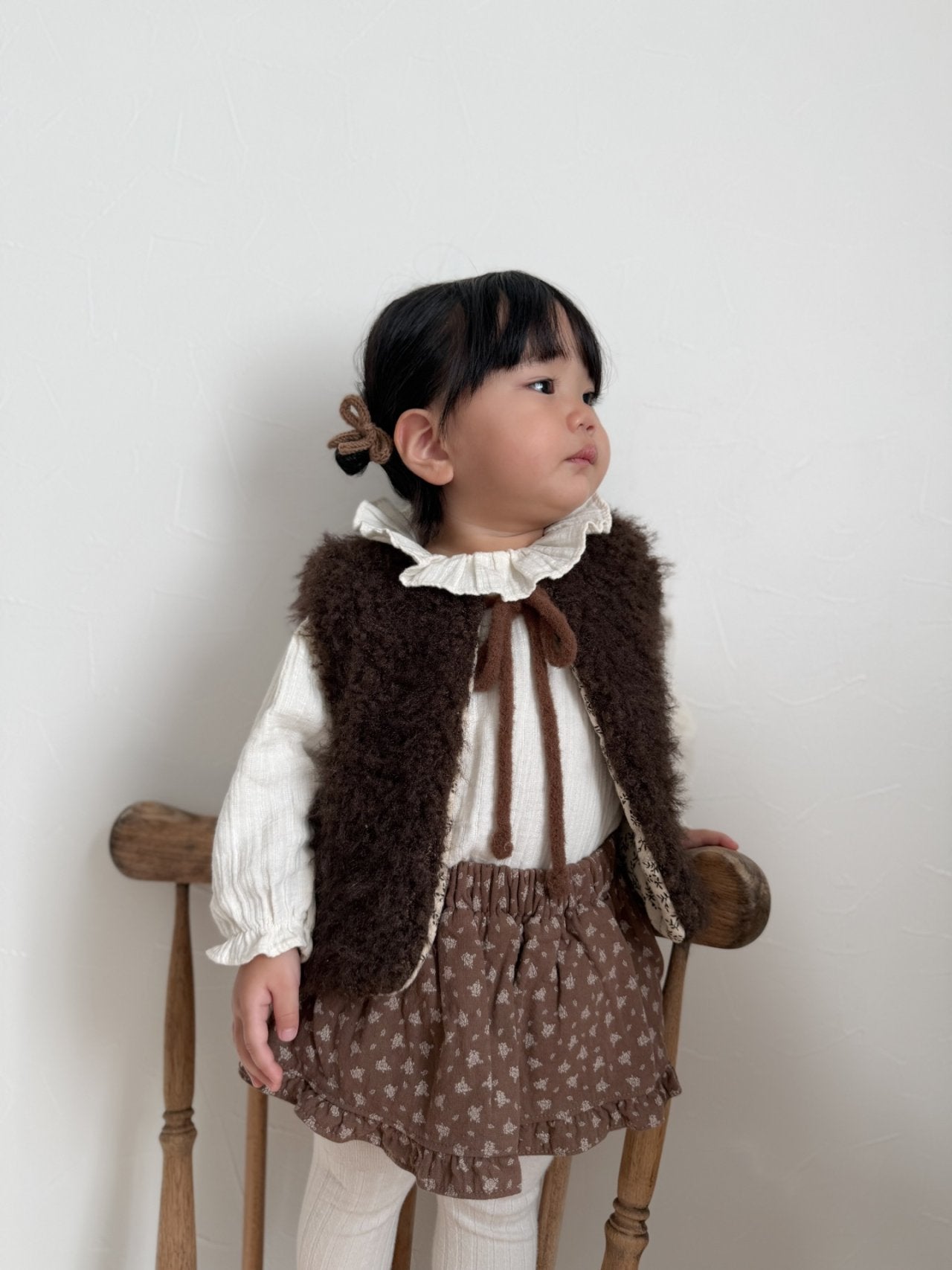 Nougat collar blouse