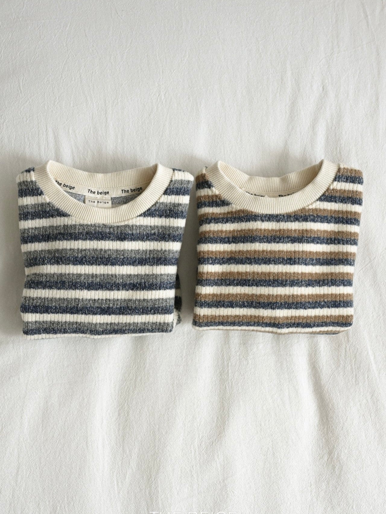 Knitted striped sweatshirt
