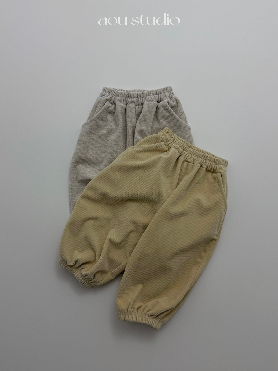 Cream jogger pants