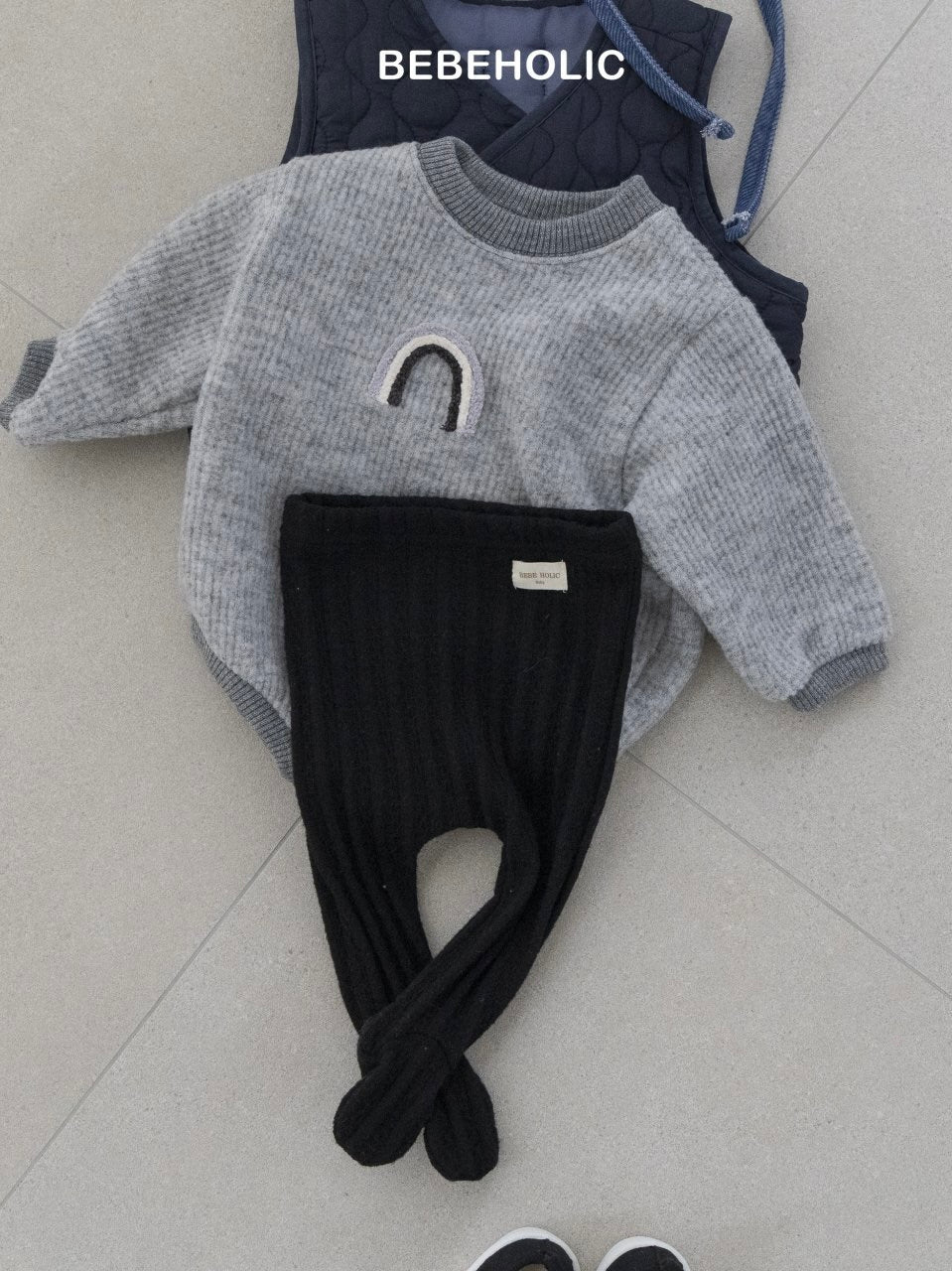 Texture footed leggings