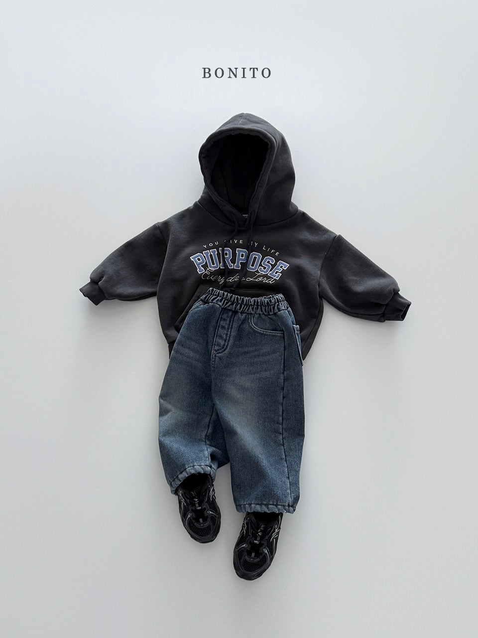 Fleece-lined denim pants