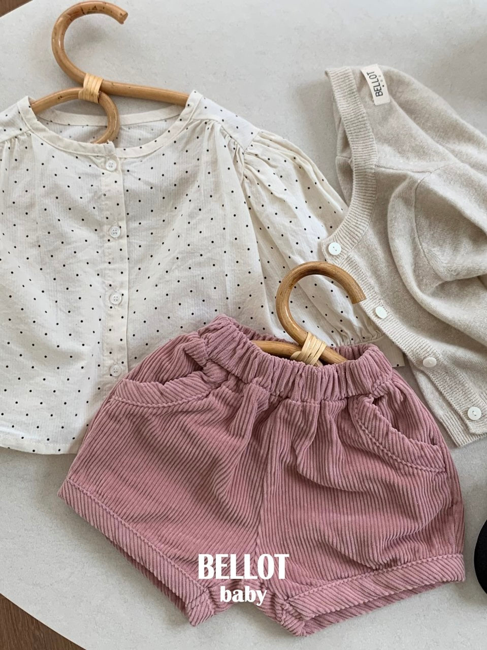 Bebe bonbon dot blouse