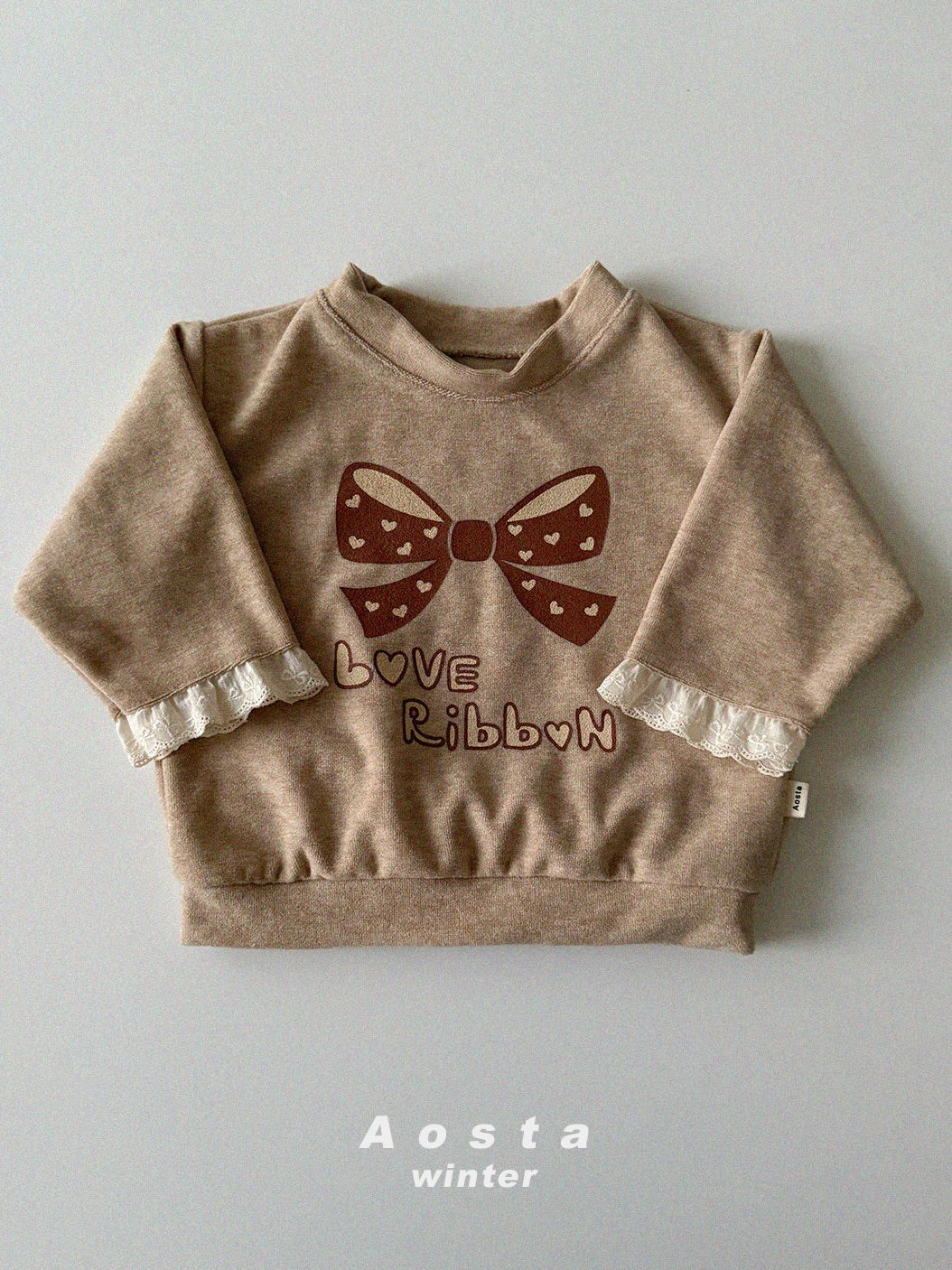 Love ribbon sweatshirt