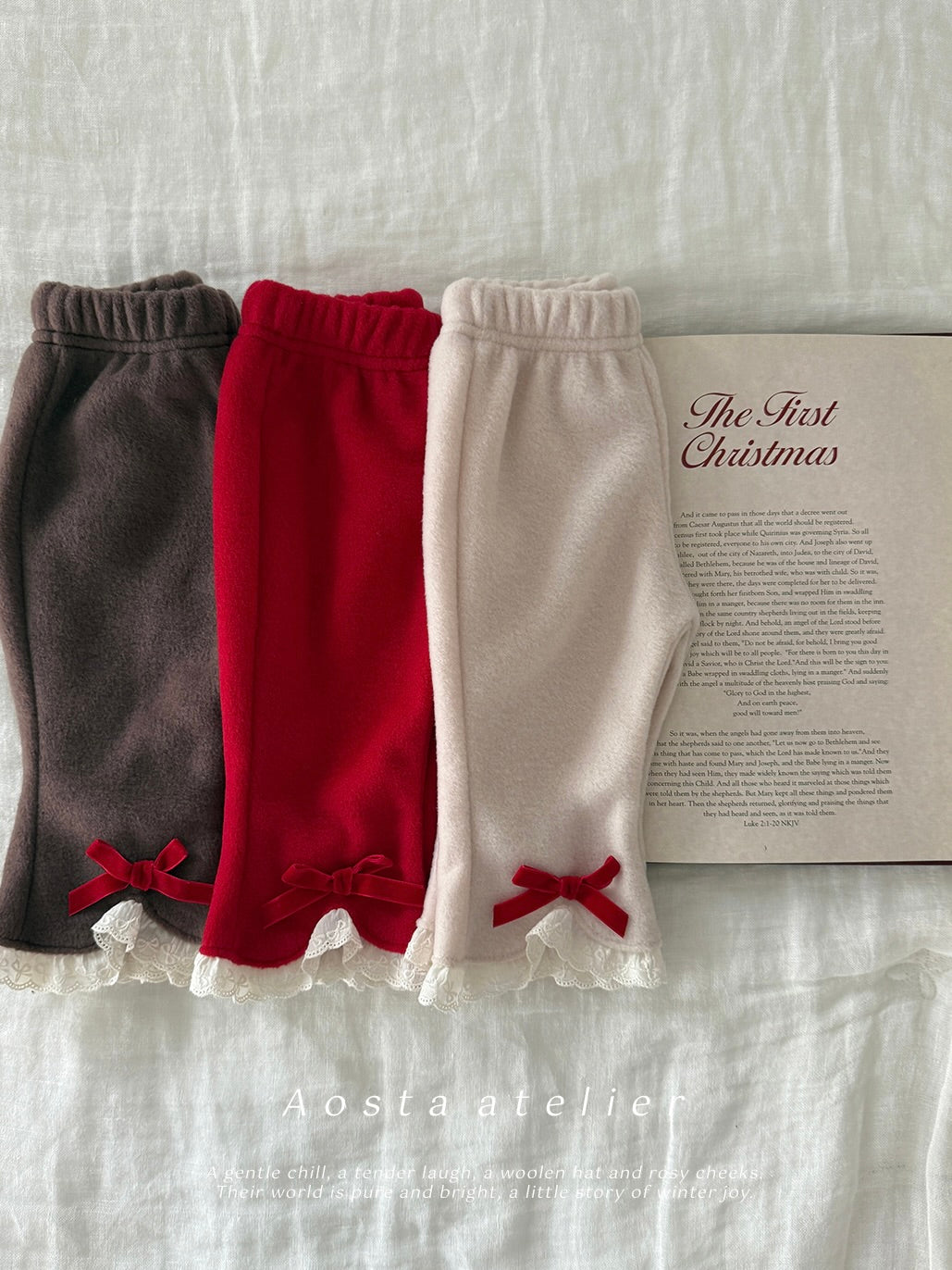 Winter ribbon pants