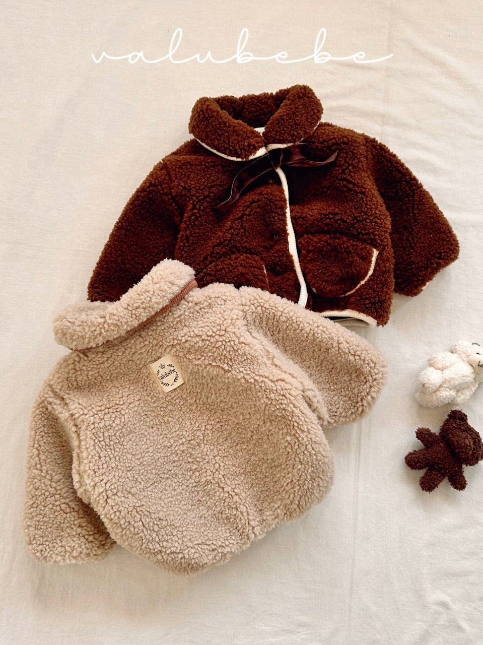 Merry ribbon fluffy jacket (baby)