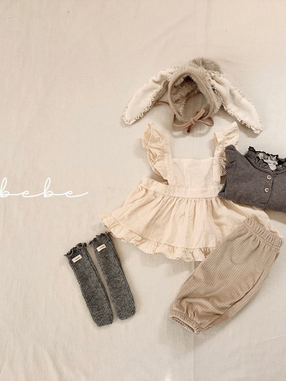 Bunny fur bonnet (baby)