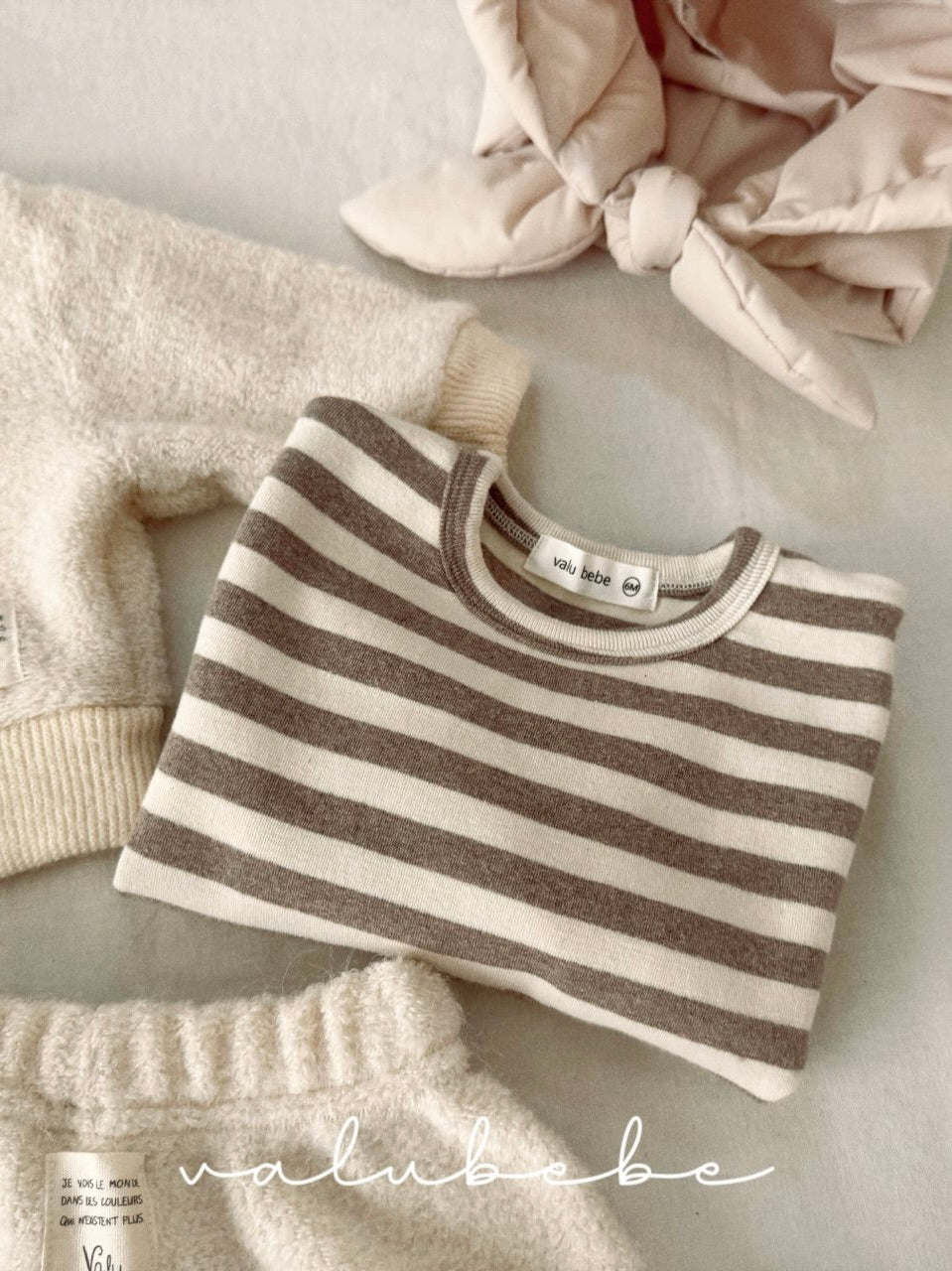 Stripe fluffy T (baby &amp; kids)