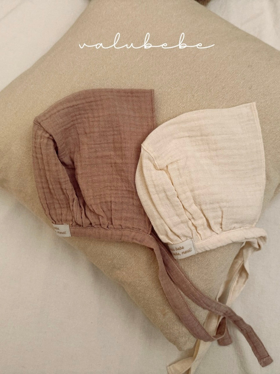 Natural bonnet hat (baby)