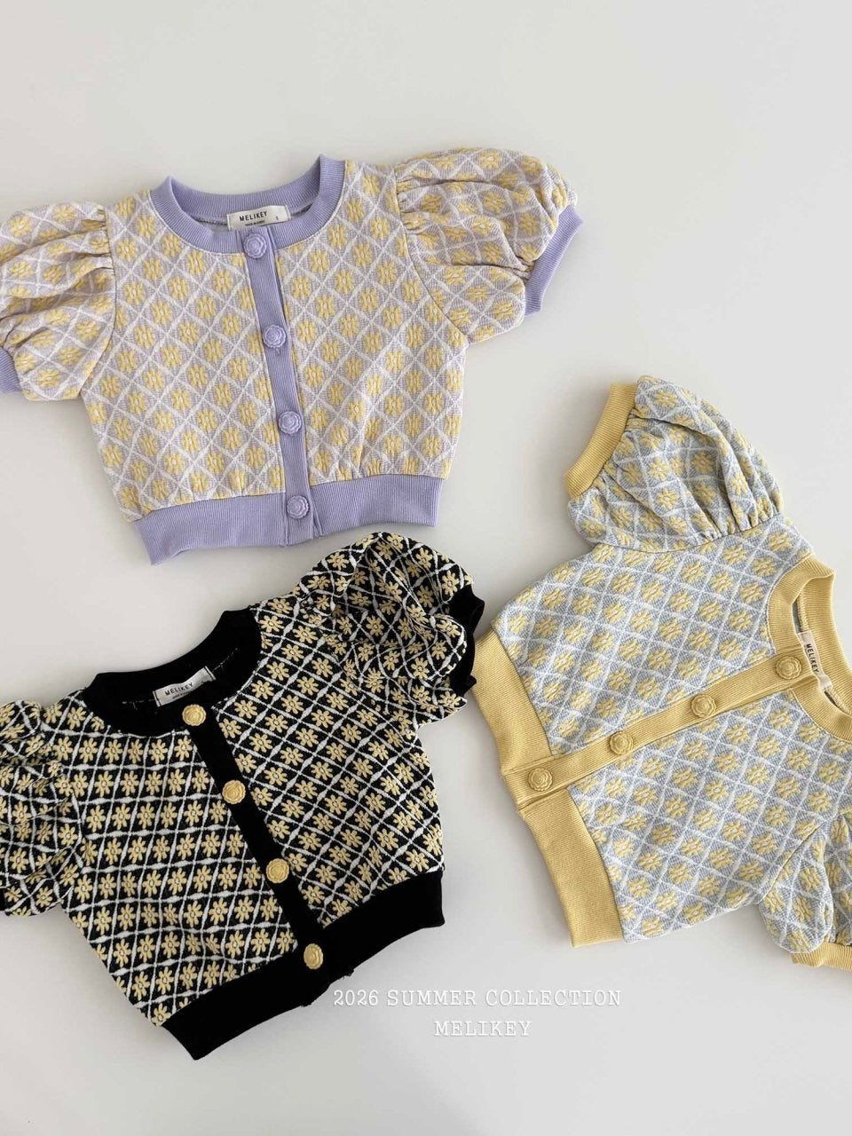 Rika flower puff cardigan