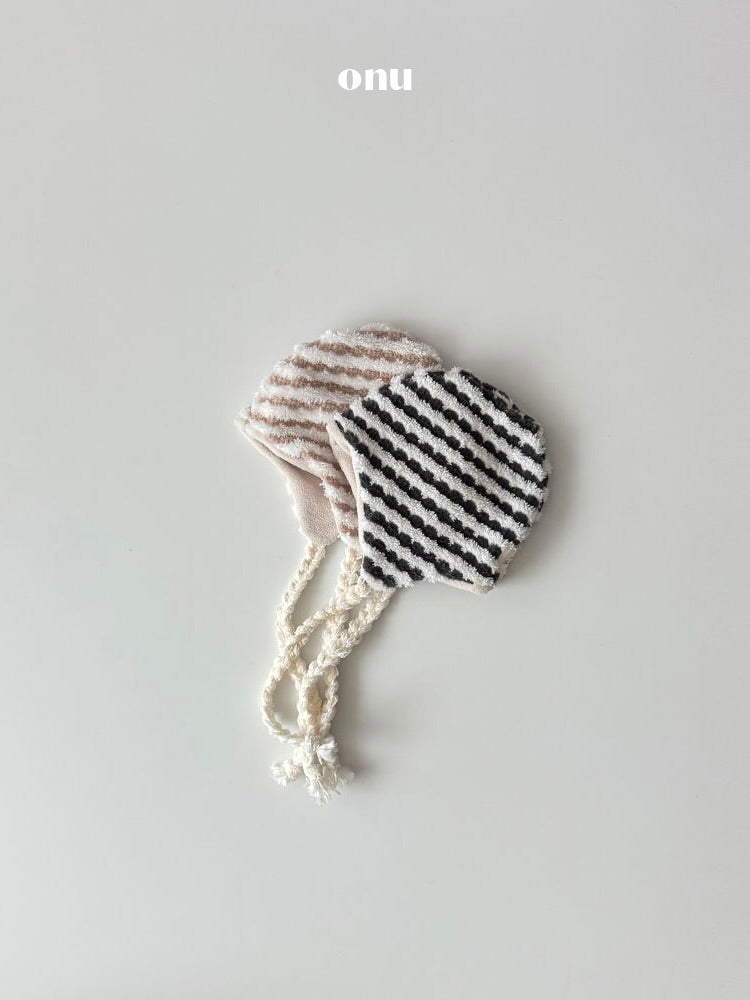 Stripe knit beanie (baby)