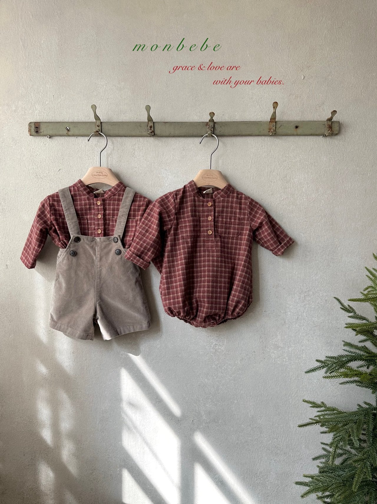 Fine check blouse