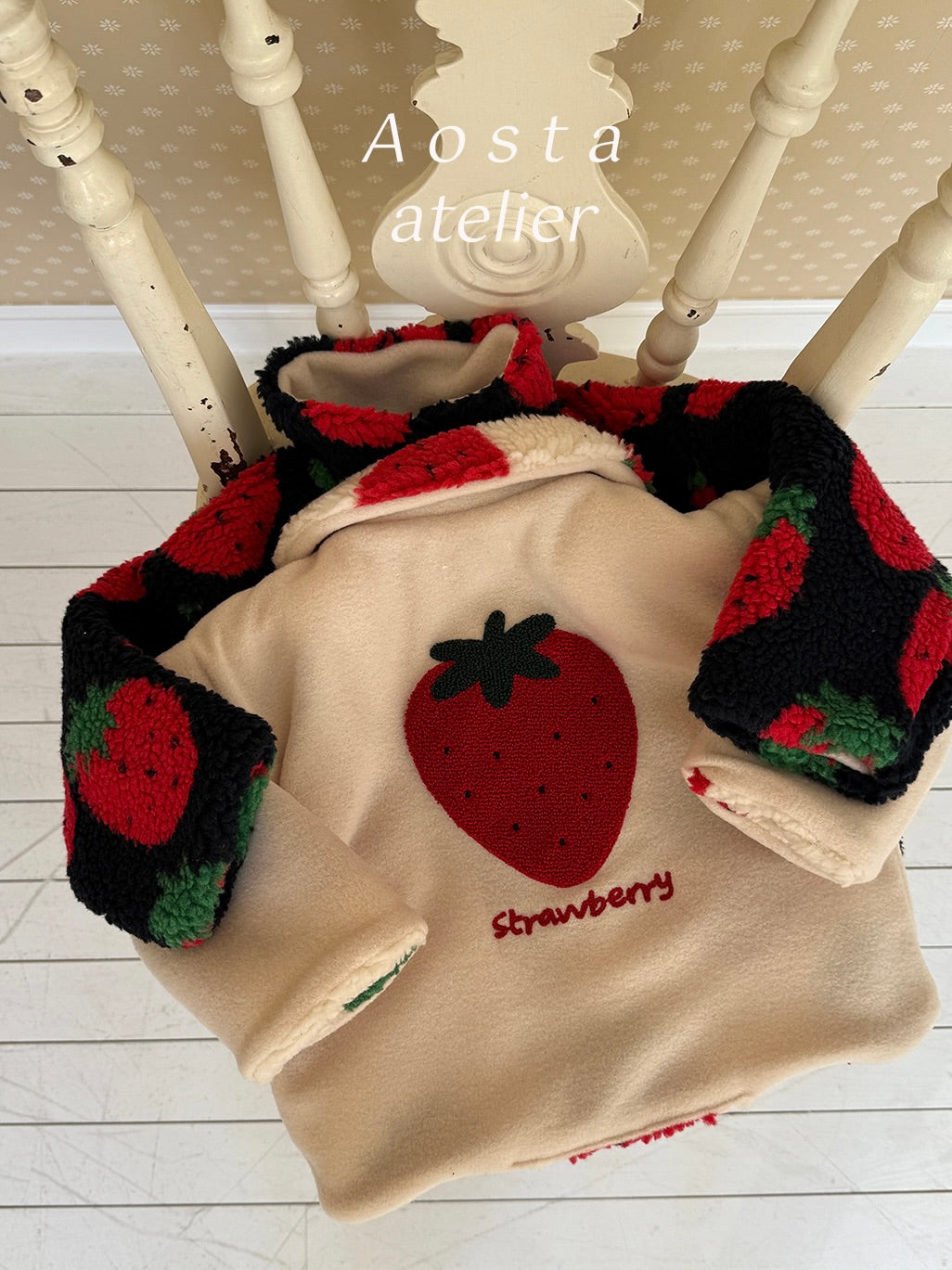 Strawberry reversible jacket