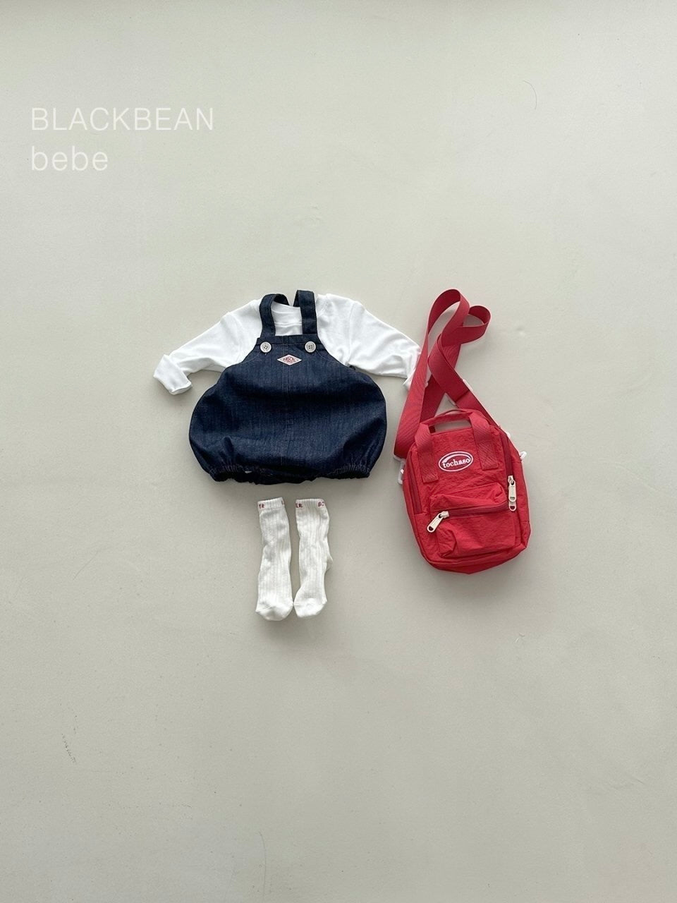 Plack overall set (with T shirt)