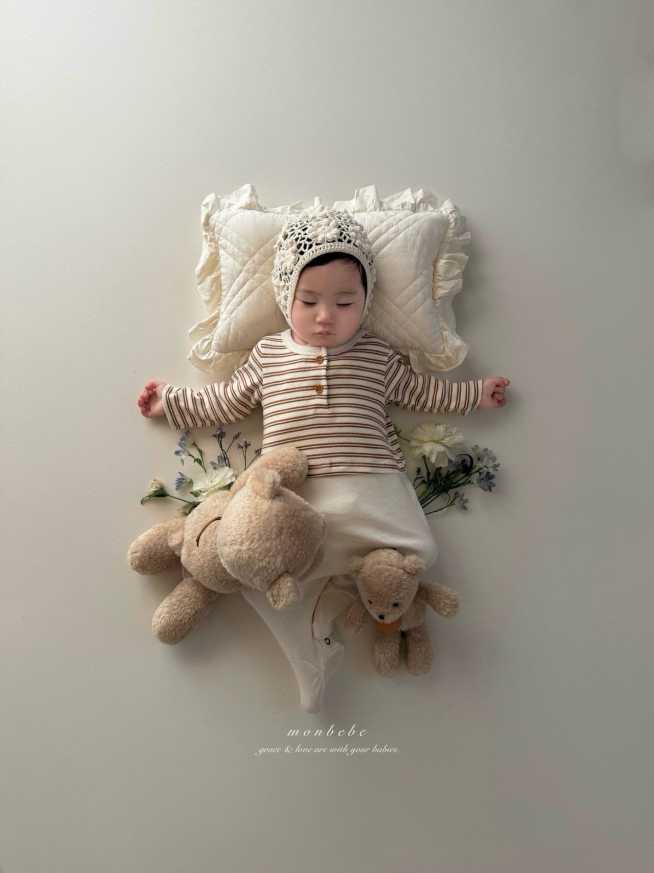 Striped contrast rompers