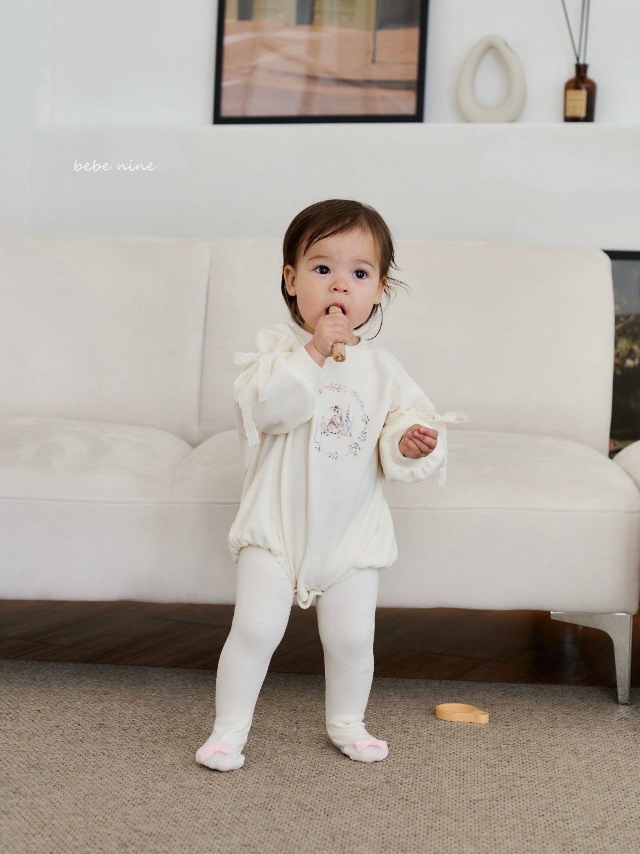 Rabbit Ribbon Rompers