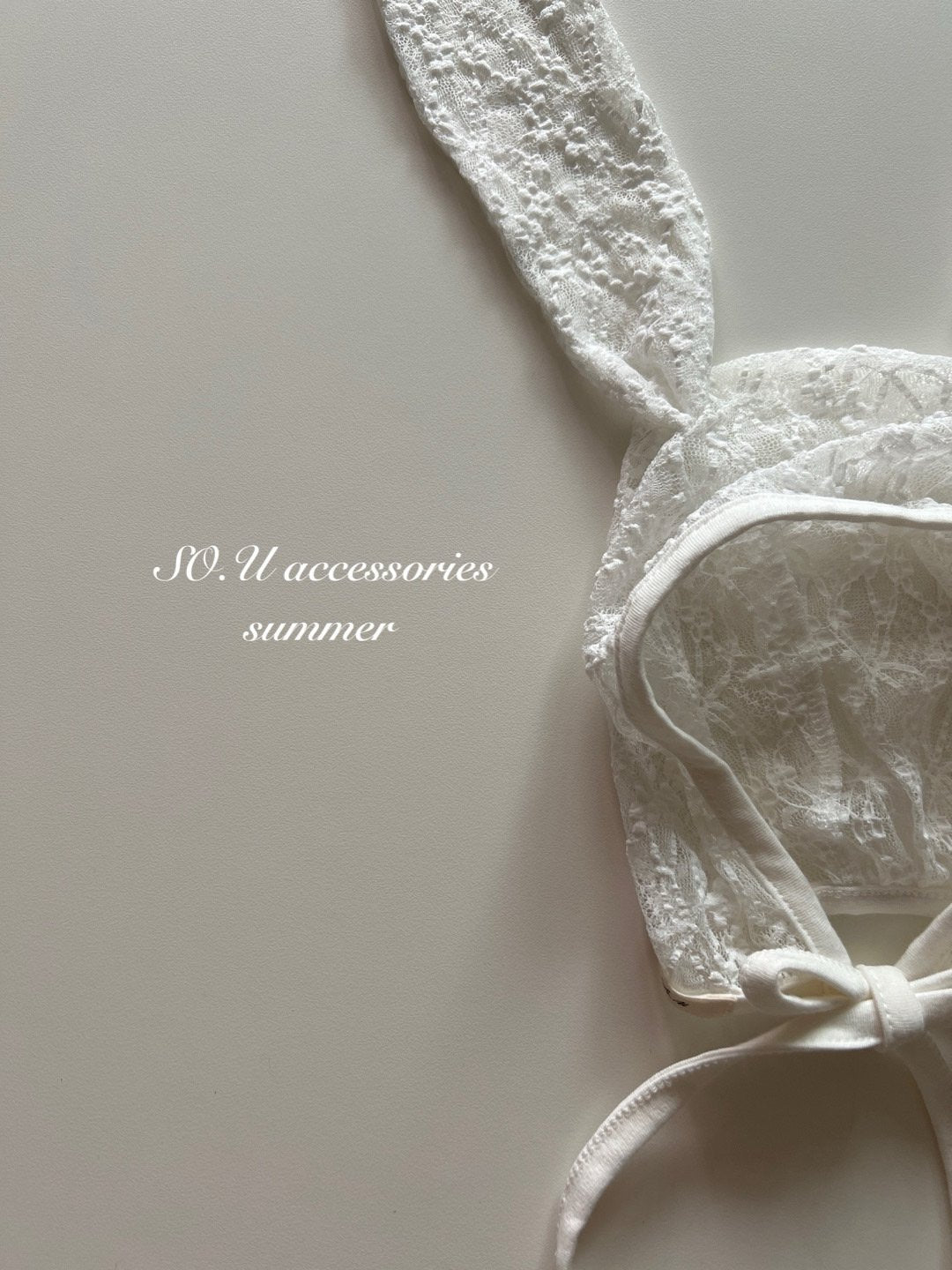 Bunny lace bonnet