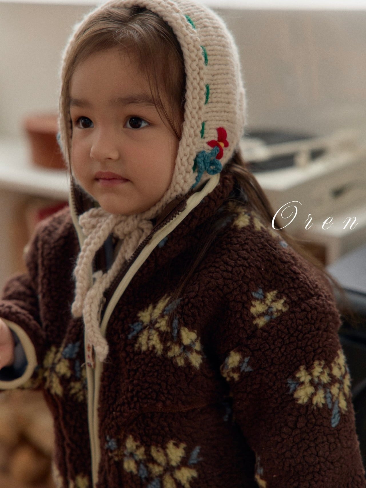 Melo flower boa jumper