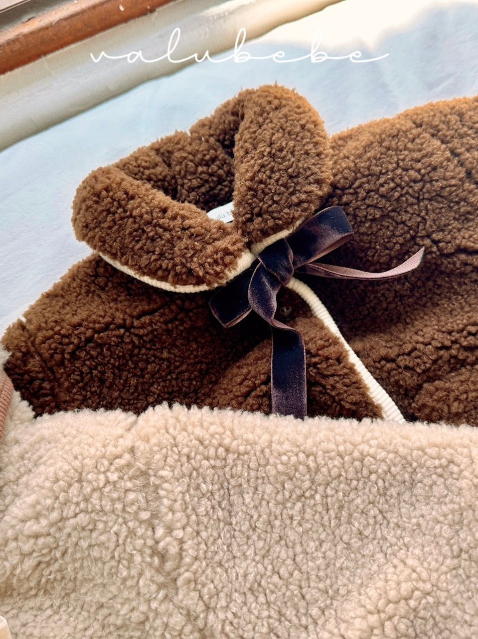 Merry ribbon fluffy jacket (baby)
