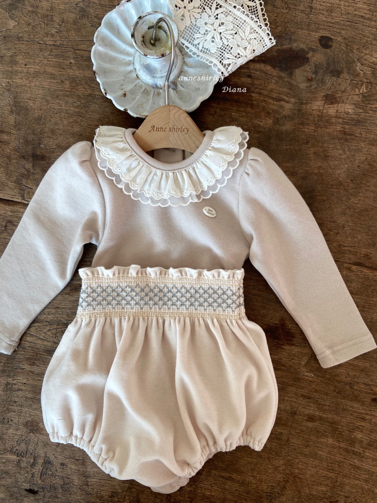 Cotton candy smock bloomer