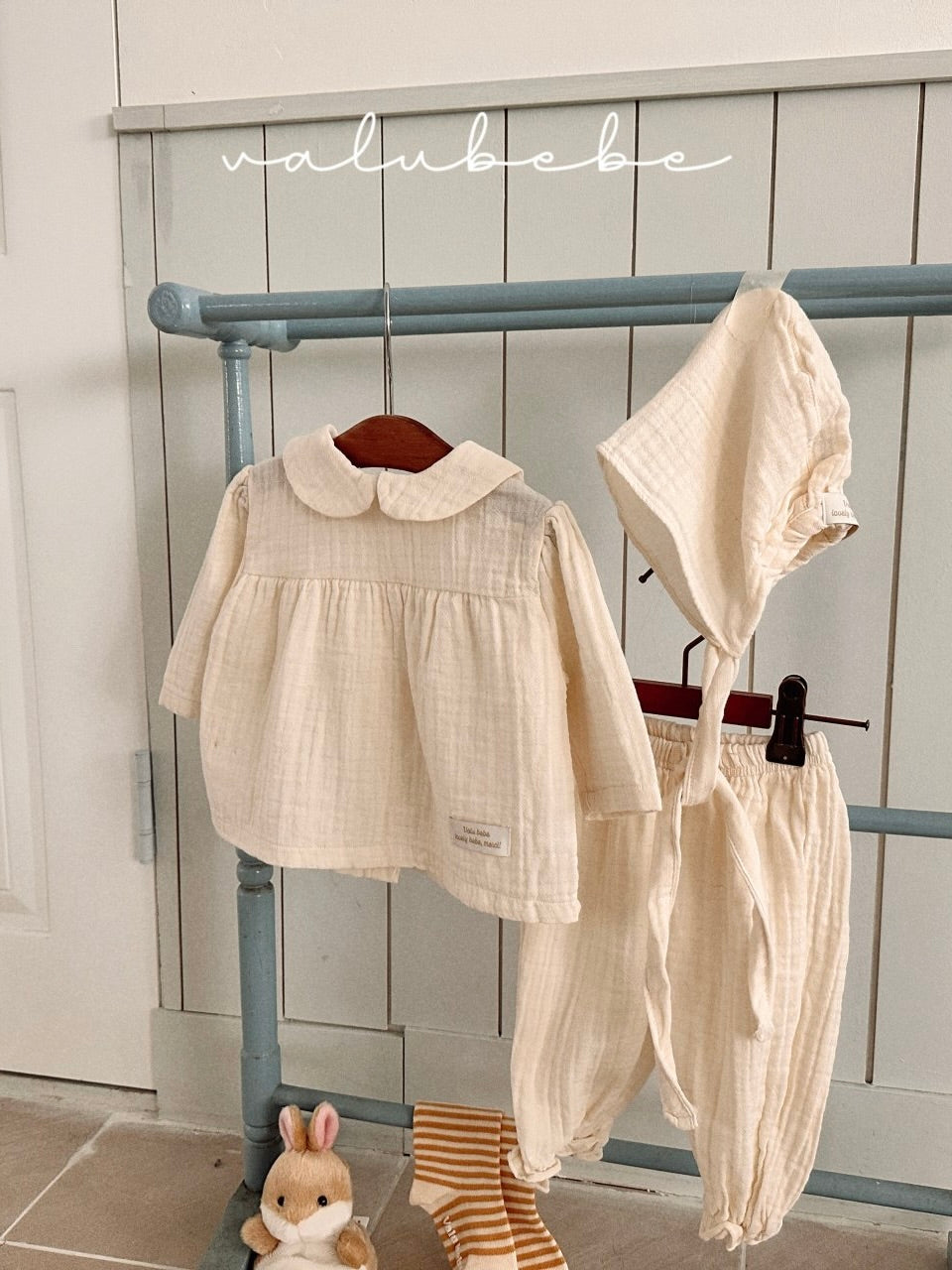 Natural bonnet hat (baby)