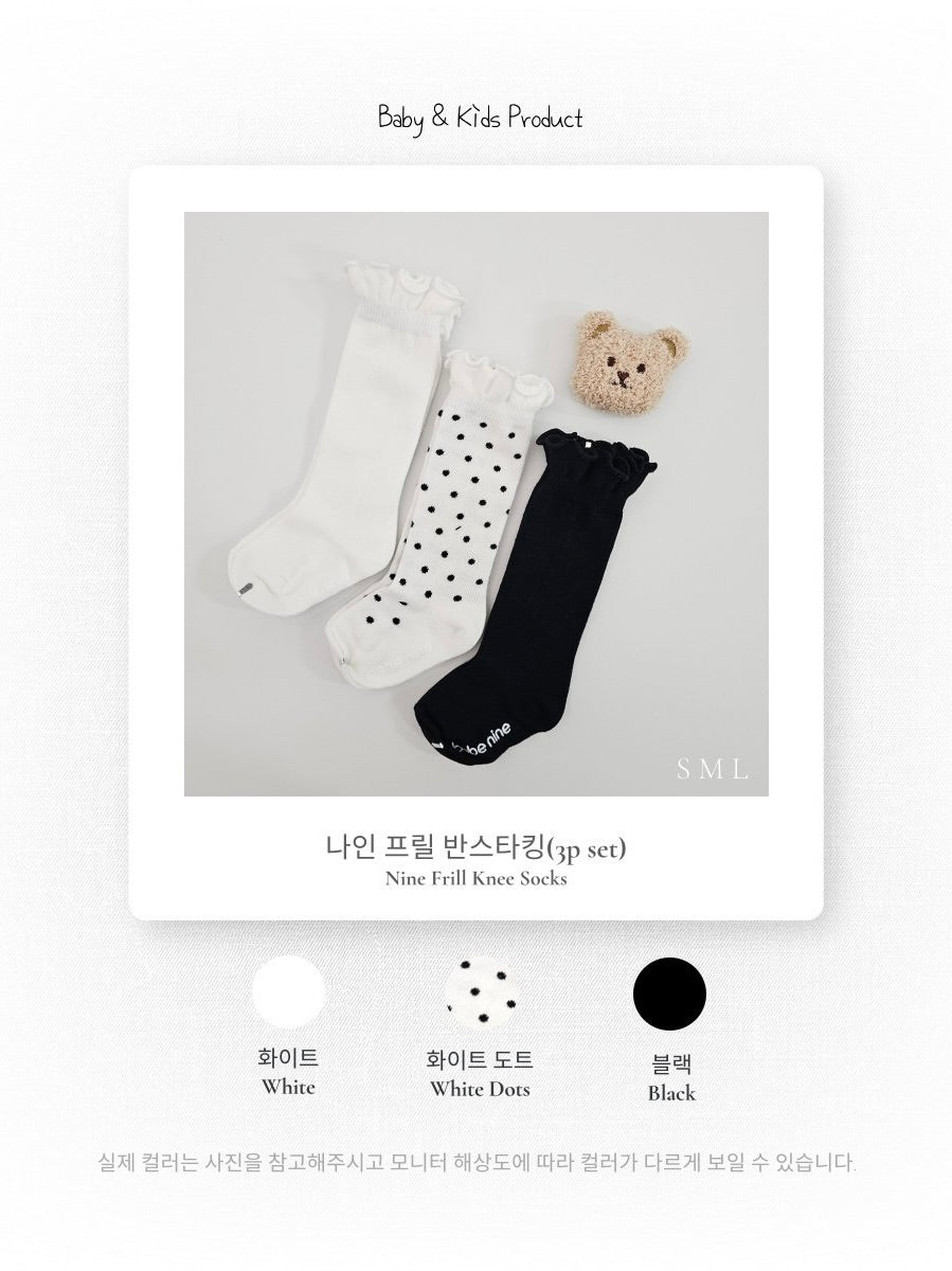 Nice Frill Knee Socks Set