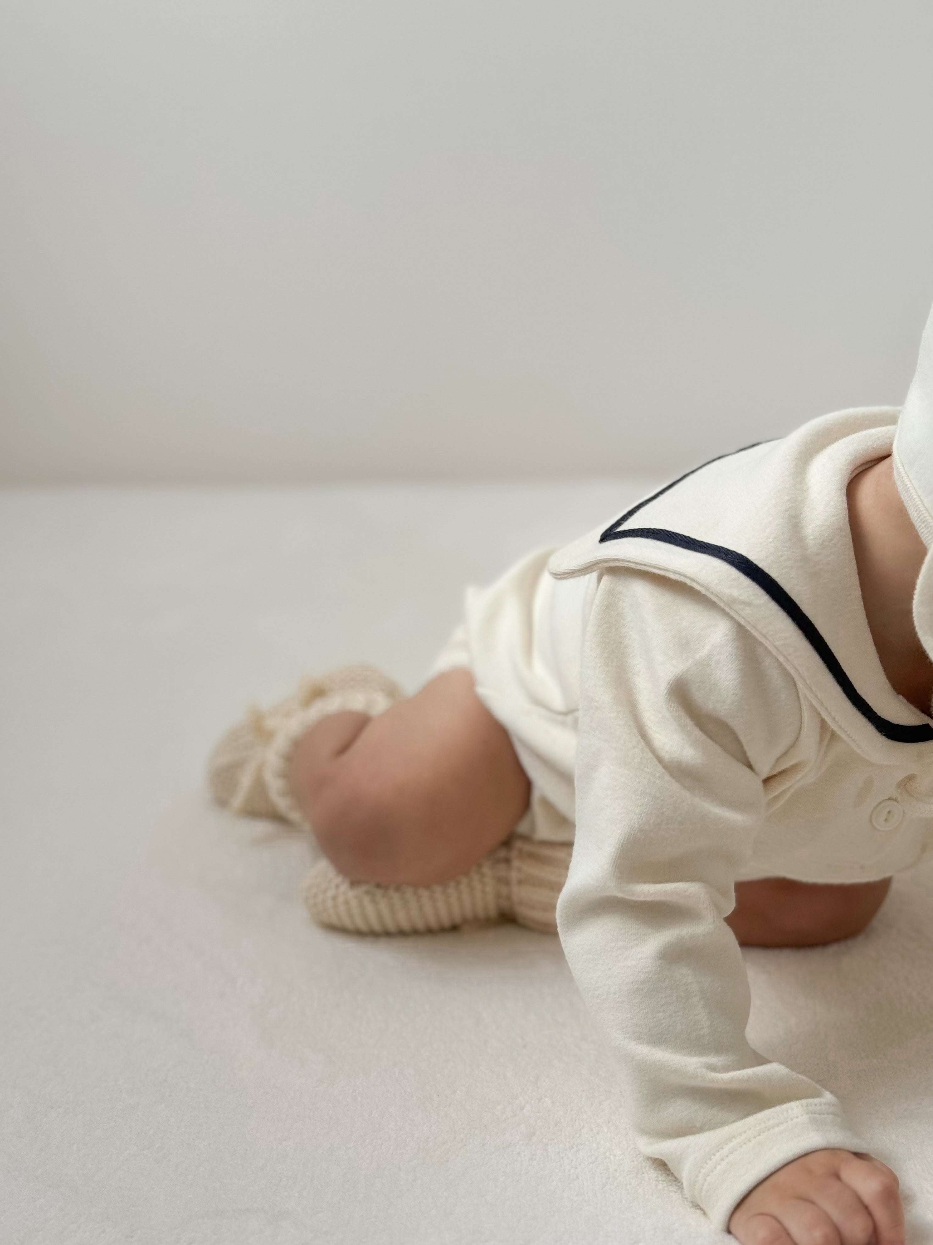 Bunny sailor suit with bonnet