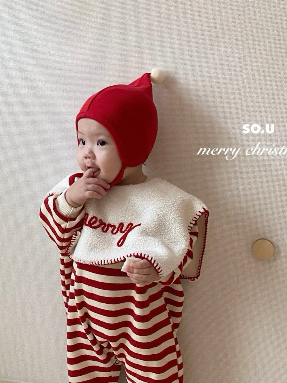 Christmas embroidered cape