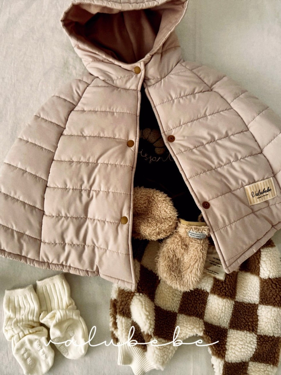 Padded hooded cape (baby)