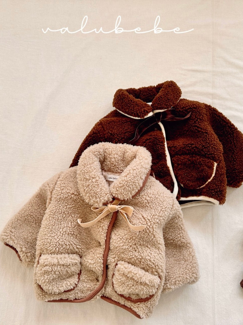 Merry ribbon fluffy jacket (baby)