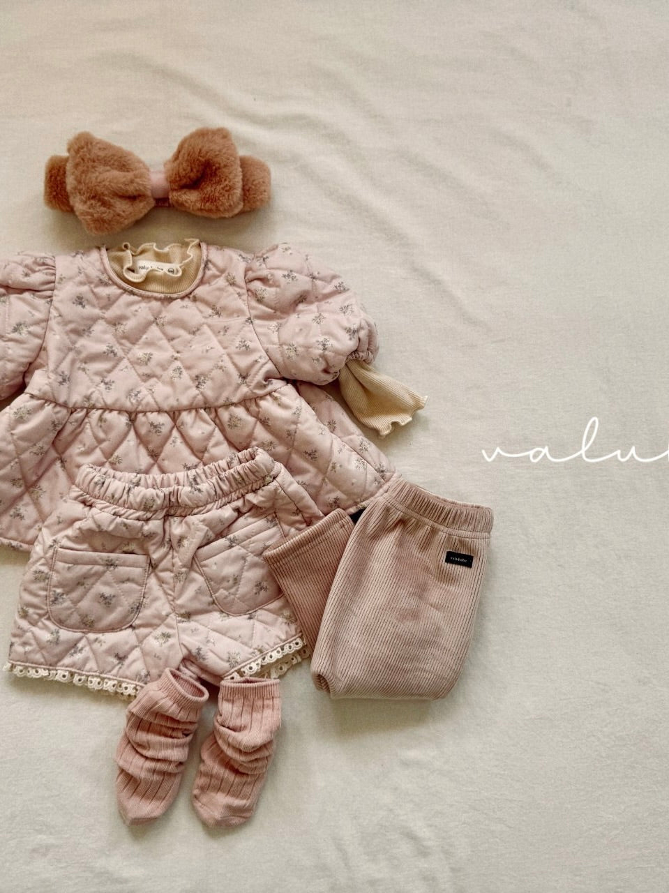 Fur ribbon hairband (baby)