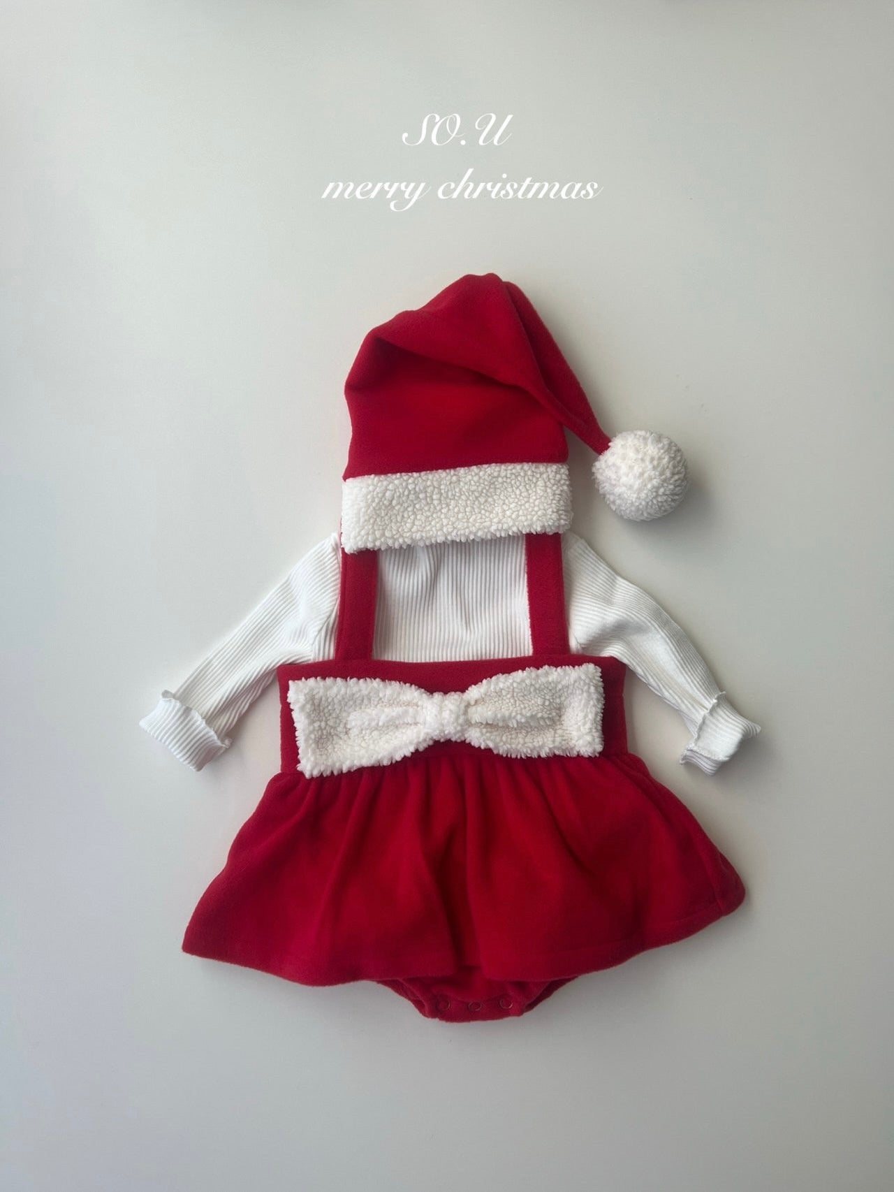 Christmas ribbon rompers