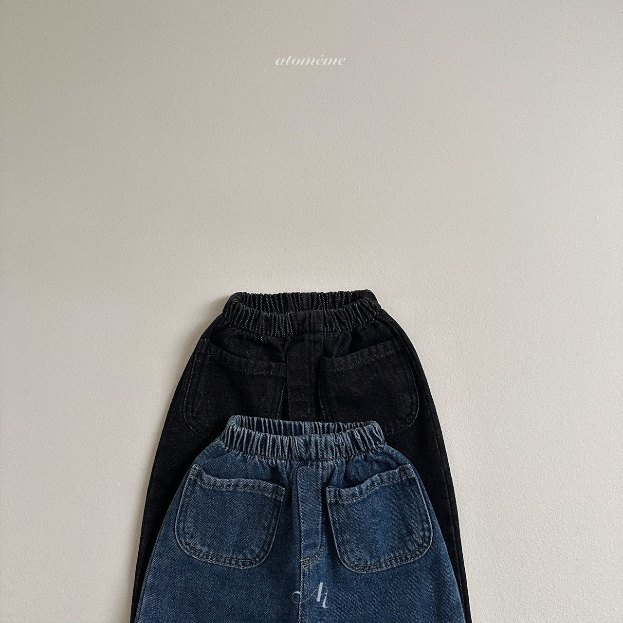 Pocket denim pants