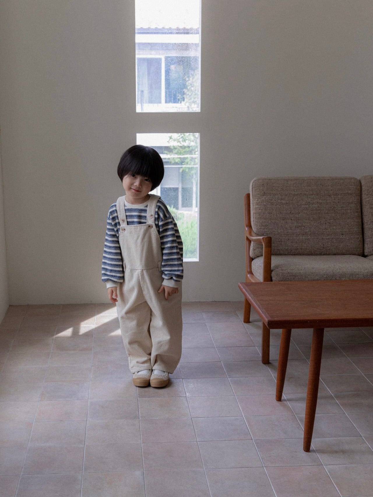 Knitted striped sweatshirt