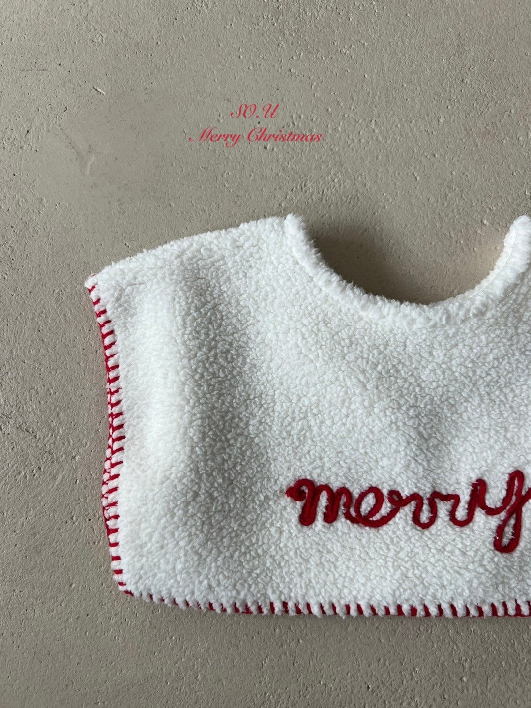 Christmas embroidered cape