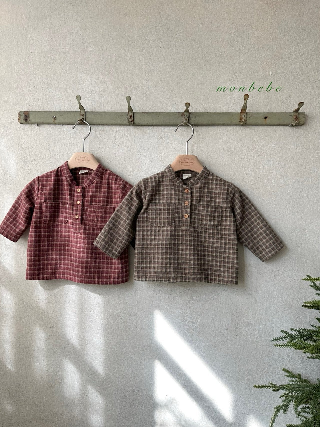 Fine check blouse