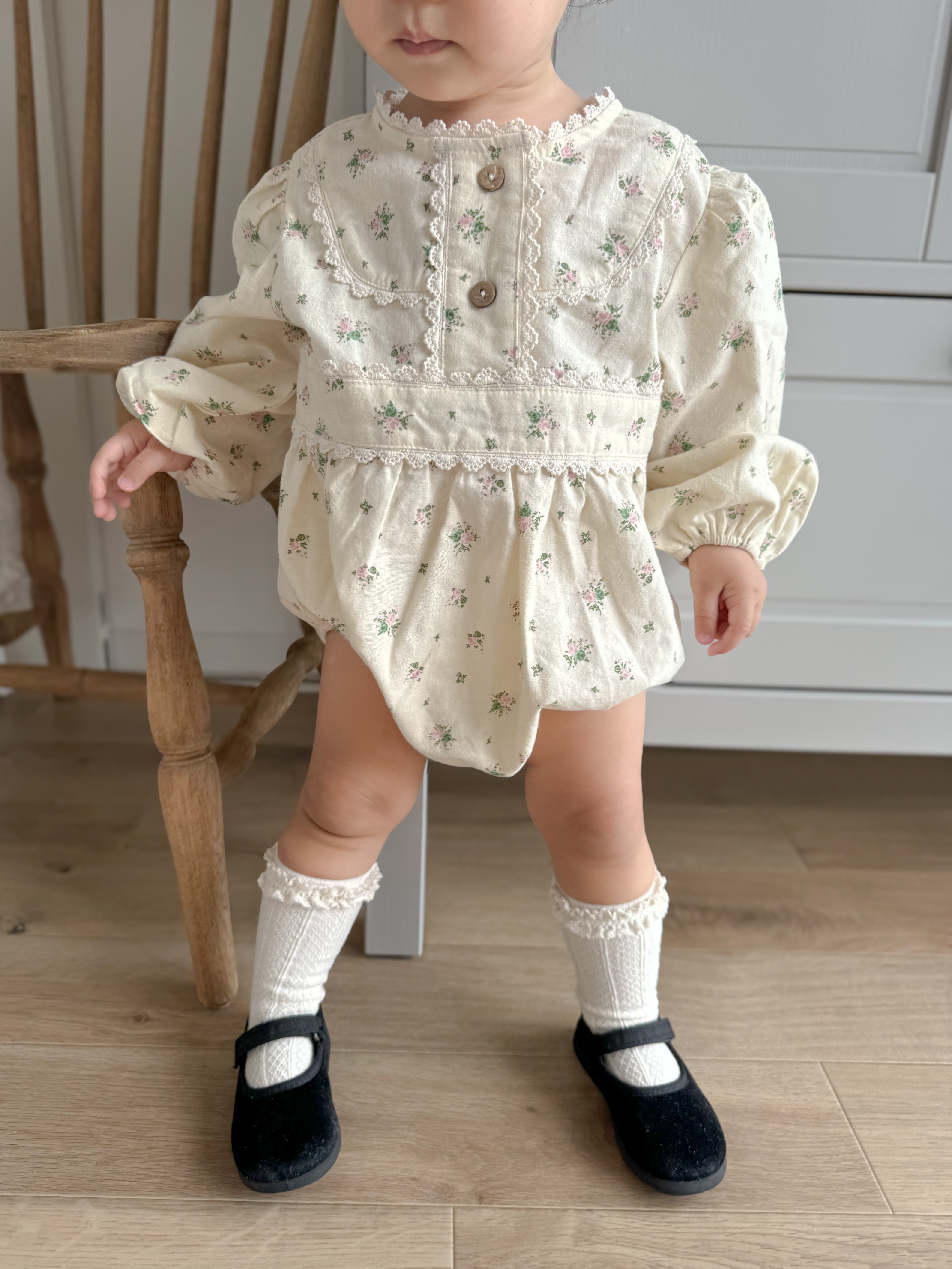 Evelyn floral rompers